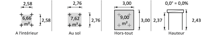 Fiche Technique pergola 3x3 - Hortum